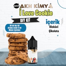 I Love Cookie Dıy Kit Bisküvi Çikolata Gıda Aroması %20 Oranda Aroma İçerir Hazır Değildir 30 Ml