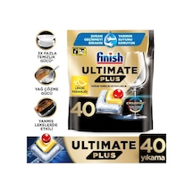 Finish Ultimate Plus Bulaşık Makinesi Deterjanı Kapsül Tablet Limon 40 Adet