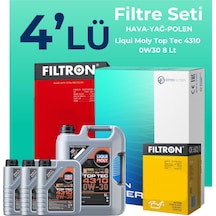Filtron Citroen Jumper 2.2 Bluehdi Dizel Filtre Bakım Seti Liqui Moly Motor Yağlı (2019-2024) 4 Lü -
