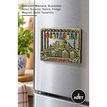 2 Adet Sarkaçlı İstanbul Temalı Magnet Dekoratif Mıknatıs, Buzdolabı Süsü, Suvenir, Hatıra, Fridge Magnet, Şehir Tasarımlı