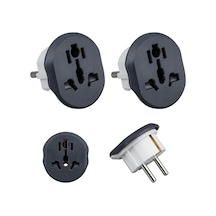 2 Adet Evrensel Uluslararası Priz Fiş Adaptör Çevirici 16a 250v Seyahat Fişi Dönüştürücü Adaptörü, 200'den Fazla Ülkede Abd/avustralya/uk, Ce Sertifikalı Çok Renkli