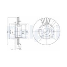 Audi A4 B5 Fren Diski On 1995-2001 Delphı Bg2745 2adettir