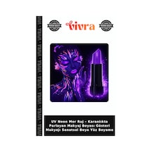 Uv Neon Mor Ruj Karanlıkta Parlayan Makyaj Boyası Gösteri Makyajı Sanatsal Boya Yüz Boyama Belirtilmemiş