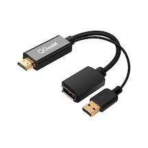 Qgeem Qg-hd01 Hdmı To Display Port Dönüştürücü Siyah