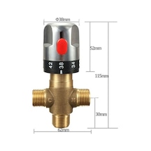 Bosphorusboutique02 Lebıhmurah Bf221 Pirinç Termostatik Lavabo Duş Vanası Sıcaklık Karıştırma Vanası Kahverengi Gümüş - Duş İçin Bide Gümüş - Kahverengi Bosphorusboutique02 Lebıhmurah Bf221 Pirinç Termostatik Lavabo Duş Vanası Sıcaklık Karıştırma Vanası Kahverengi Gümüş - Duş İçin Bide Gümüş - Kahverengi