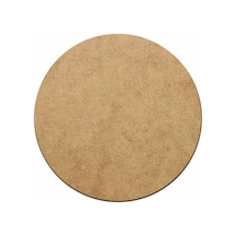 6 Adet 30 Cm Çap 3 Mm Ham Mdf Daire Levha Yuvarlak Supla
