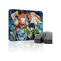 The Rising Of The Shield Hero Dikişli Kauçuk Oyuncu Mousepad V1 - 22x18 Gaming Mouse Pad