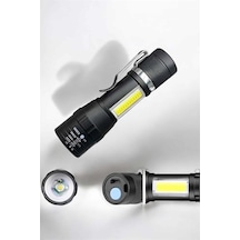 El Feneri Led Usb Şarjlı Zoom Mini Led Işık Acil Durum Feneri Sarı