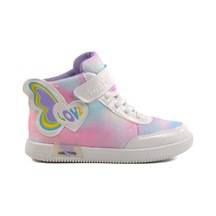 Beyaz Cırtlı Bilek Boy Kız Çocuk Sneaker 6503 F Beyaz Beyaz Cırtlı Bilek Boy Kız Çocuk Sneaker 6503 F Beyaz