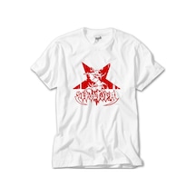 Sepultura Logo Red Beyaz Tişört Beyaz