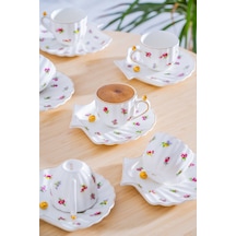 Acar Ladurée 6 Kişilik Kahve Fincan Takımı - 75 Ml Renkli