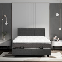 Azra Yatak Elite Pedli Tam Ortopedik Yatak Baza Başlık Seti 160x200