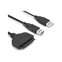 Usb 3.0 İle Sata Kablo Dönüştürücü, 2.5 İnç Ve 3.5 İnç Hdd/ssd Bağlantısı, 4tb Destekli, Hızlı Standart