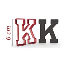 6 Cm K Harfi Kurabiye Kalıbı