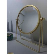 Mifabrica Metal Masaüstü Makyaj Aynası Gold