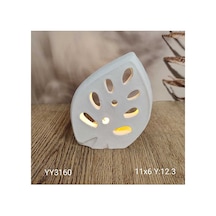 Yy3160 Yaprak Tealıght Mumluk 12.3cm Silikon Kalıp