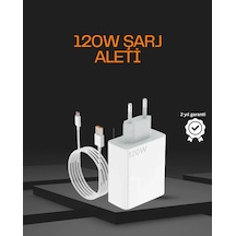 120 Watt Type C Şarj Başlığı Poco X3 X4 X5 Pro Uyumlu 93707987