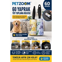 Zenviya21 60 Yaprak Tüy Toplama Rulosu Kedi Köpek Tüy Toplayıcı Ev Koltuk Araç Ofis Temizlik Rulosu Zenya785