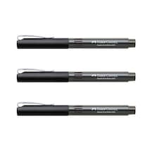 Faber-Castell 5405 Roller Kalem 0.5 Mm Iğne Uçlu Siyah 3 Adet