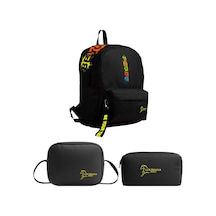 Louisiana Polo Okul Seti Çanta + Termal Beslenme + Kalemlik Multicolor 1140 Siyah