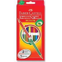 Faber-Castell Bicolor Çift Taraflı Boya Kalemi 24 Renk