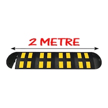 Yol Kasisi Hız Kesici Kasis Kauçuk Şaseli Yol Kasis Kauçuk Otopark Kasisi 2 Metre 50x50 Cm