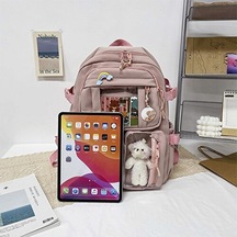 Kız Sırt Çantası Su Geçirmez Naylon Sevimli Sırt Çantası- Yeşil