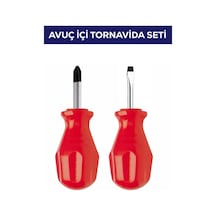 2'li Avuç Içi Tornavida Seti Düz Yıldız 46907959