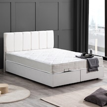 Setaymobilya Baza, Çift Kişilik Defne Krem Baza + Başlık + Comfort Yatak Seti