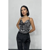 Ahes Shopping Gümüş Askılı Degaje Bluz Gümüş Ahes Shopping Gümüş Askılı Degaje Bluz Gümüş