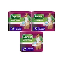 Depend Emici Külot Kadın Hasta Bezi Orta Boy M 3 x 30'Lu