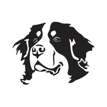 Isviçre Bernese Dağ Köpeği Kafa Araba Çıkartmaları