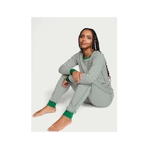 Victoria's Secret Termal Uzun Pijama Takımı Çam Yeşili