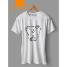 Butterfly 4 Ever Baskılı Tişört Tshirt Ücretsiz Kargo