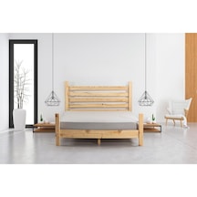 Elegans İthal Çam Masif Ahşap Karyola Naturel 90 190