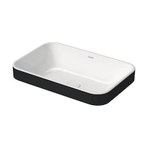 Duravit - Happy D.2 Plus 60 Cm Lavabo İç Beyaz Dış Siyah - 2359606100- Siyah-beyaz