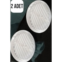 2 Adet Şeffaf Plastik Doğalgaz Cam Menfezi Menfez Baca Kapağı Menfezi