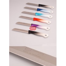 Solingen Tırtıklı 6 Adet Meyve Ve Sebze Bıçağı Ebruli