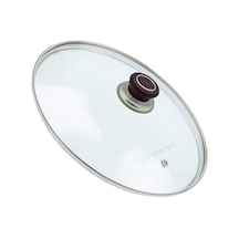 Tencere Sahan Tava Cam Kapağı 18 Cm Vişne Çürüğü Tutma Tepesi