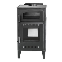 Geniş Camlı Odun Ve Pelet Şömine Sobası - 8 Kw, Fırınlı Odunlu Soba, Pelet Soba Sm26