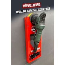 Premium Polisaj Makinesi Standı - Duvar Tipi Metal Oto Detailing Makine Tutucu