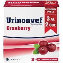 Urinonvef Cranberry 30 Kapsül 3 Al 2 Öde