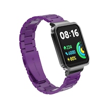 Mobilteam Xiaomi Redmi Watch 2 Lite Uyumlu Krd-60 Metal Kordon-mor