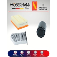Wöbermann Vw Jetta 1.6 Filtre Bakım Seti 2006-2010 3'lü Karbonlu