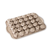 Nordicware 5 Çayı Mini Kek Şekilleri Kalıbı Bronz