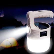 Buffer Led Güneş Enerjili Kamp Lambası-2000 Lümen Süper Parlak, 5 Aydınlatma Modlu,usb İle Şarj Edilebilir Dış Mekan,asılabilir Torch El Feneri