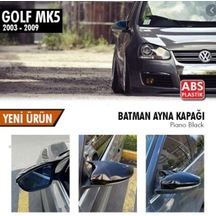 Vw Golf 5 2003-2009 Batman Yarasa Ayna Kapağı Piano Black Abs Pla