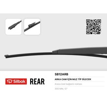 Sılbak Sb12arb Silecek Süpürgesi Arka Muz Tipi 300mm Mercedes- benz Gla- class 11/13