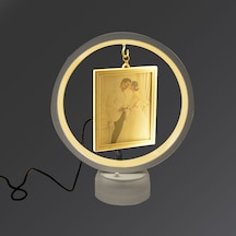Led Işıklı Fotoğraf Çerçevesi 2 Fotoğraf Kapasiteli Gece Lambası