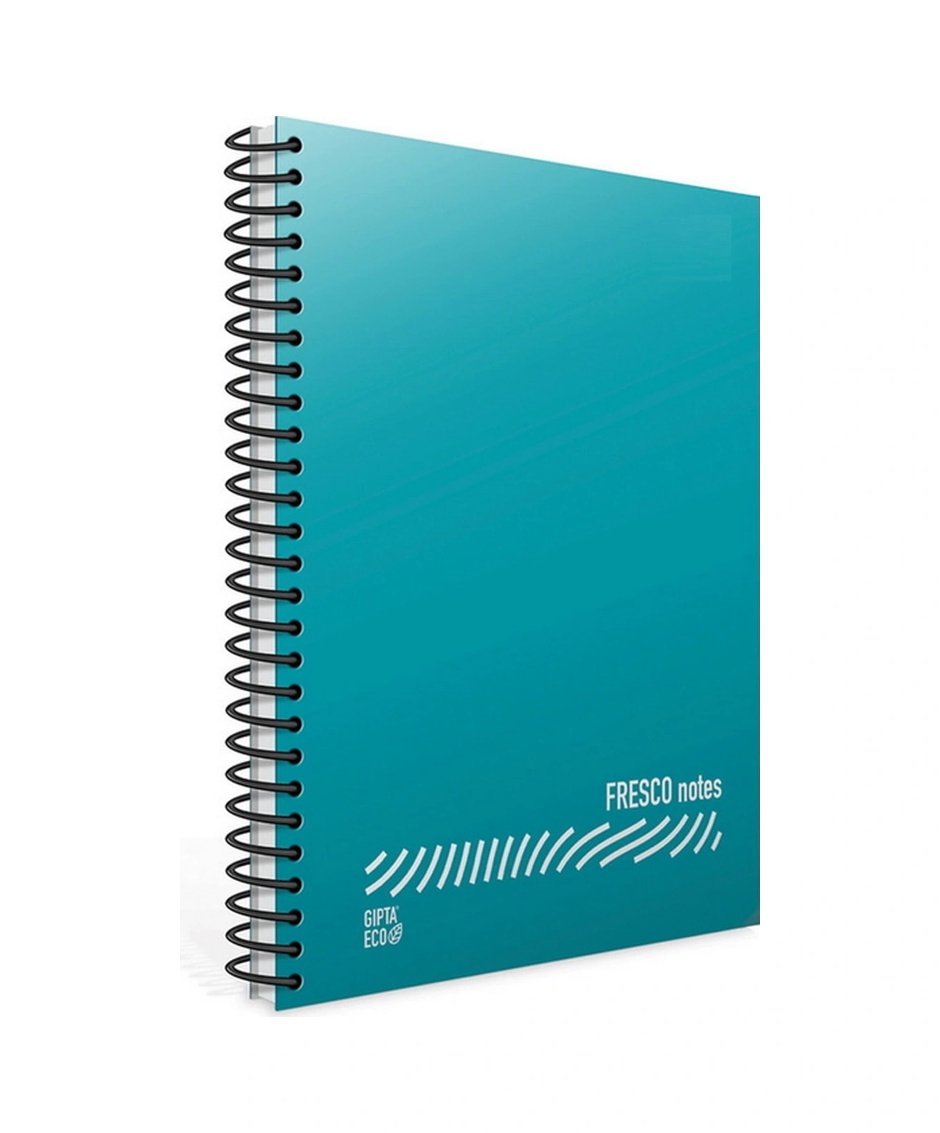Fresco A4 120 Yaprak Plastik Kapak Spiralli Defter 4939 Kareli Turkuaz